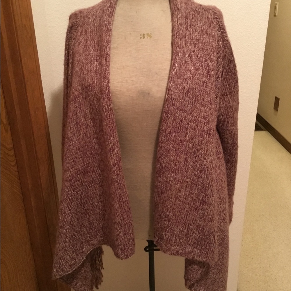 Beautiful Fringe Hi Lo Cardigan Sweater-NWT